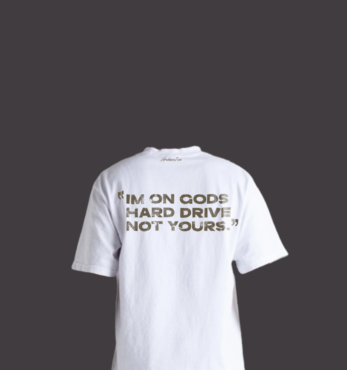 Rhinestone Archive Tee White