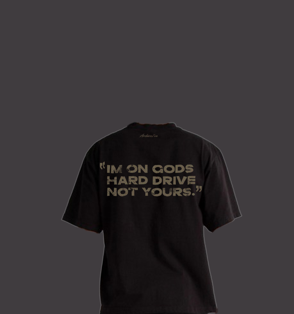 Rhinestone Archive Tee Black